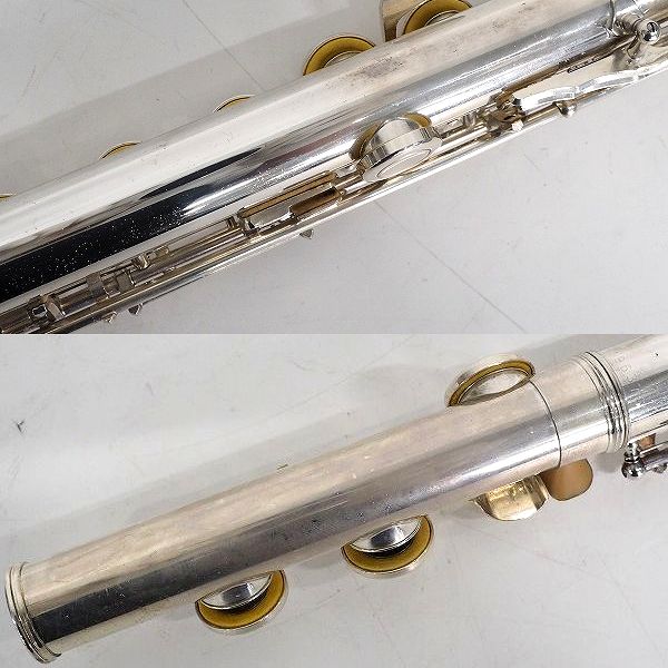 実際に弊社で買取させて頂いたYAMAHA/ヤマハ YFL211S/YFL-211S フルート 頭部管 SILVER刻印有り Eメカ付 ハードケース付の画像 6枚目
