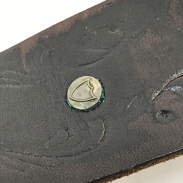 実際に弊社で買取させて頂いたHollywood Trading Company /HTC/エイチティーシー スタッズ/ターコイズ レザー ベルトの画像 7枚目