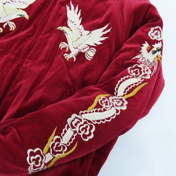 実際に弊社で買取させて頂いたTHE FLAT HEAD/フラットヘッド リバーシブル スカジャン スーベニアジャケット/Lの画像 5枚目