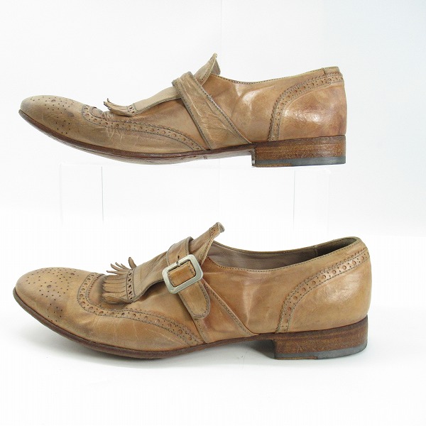 実際に弊社で買取させて頂いたOFFICINE CREATIVE/オフィチーネクリエイティブ ストレートチップ レザーシューズ/43の画像 3枚目