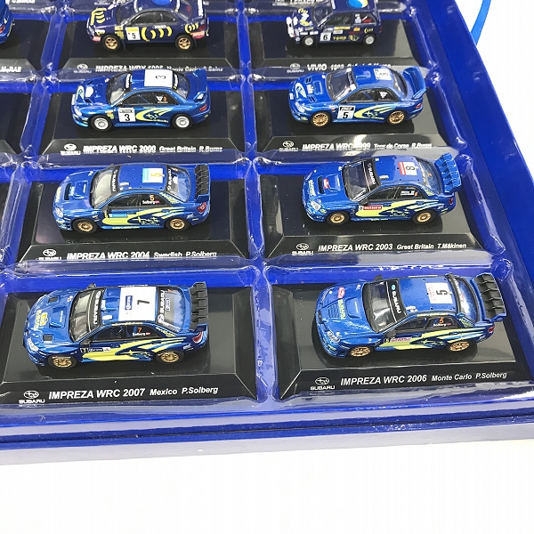 実際に弊社で買取させて頂いたCM's Corporation/シーエムズコーポレーション ラリーカーコレクション 1/64 subaru/スバル WRCの軌跡 555個限定の画像 6枚目