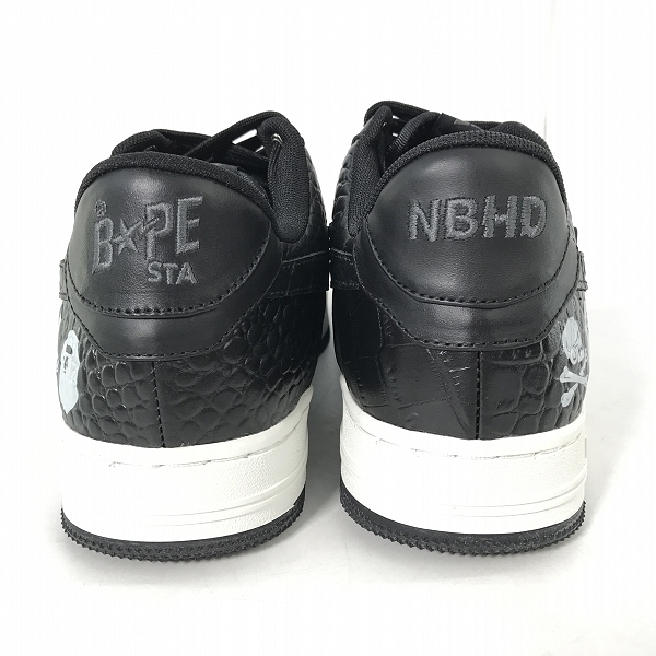 実際に弊社で買取させて頂いたNEIGHBORHOOD × A BATHING APE/ネイバーフッド×アベイシングエイプ BAPE STA スニーカー 1J23191901/26の画像 1枚目