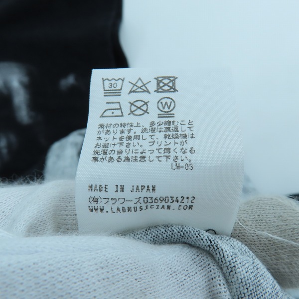 実際に弊社で買取させて頂いたLAD MUSICIAN/ラッドミュージシャン 19SS SUPER BIG T-SHIRT 14/1 T-CLOTH INKJET ANGELS/2119-709の画像 4枚目
