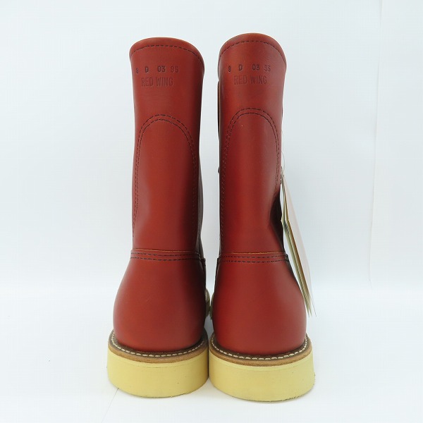 実際に弊社で買取させて頂いた【未使用】RED WING/レッドウイング 犬タグ ペコス ブーツ/ロングブーツ 00866/8Dの画像 1枚目