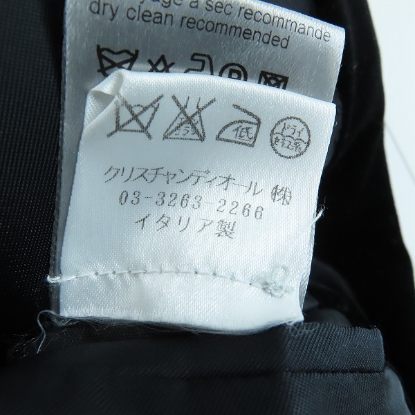 実際に弊社で買取させて頂いた【JPタグ】Dior HOMME/ディオールオム ベロア テーラードジャケット 8H3120180782 /44の画像 5枚目