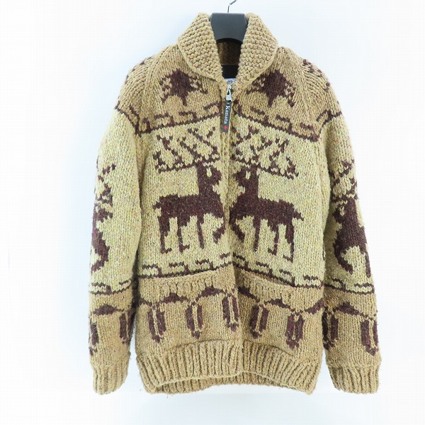 実際に弊社で買取させて頂いたKanata/カナタ 50's ビンテージシリーズ ジップアップカウチンニット/ジャケット M