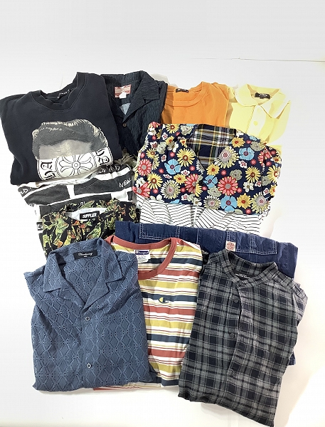 実際に弊社で買取させて頂いた【おまとめ】ユナイテッドアローズ/チャンピオン/アンリラクシング 等 チェックシャツ/Tシャツ/半袖シャツ 他