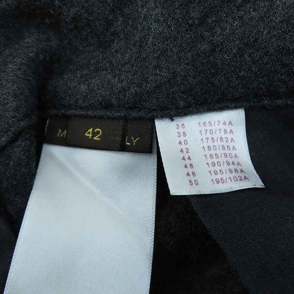 実際に弊社で買取させて頂いたLOUISVUITTON/ルイヴィトン ウールスラックスパンツ RM152M H8P20WUWP/42の画像 4枚目