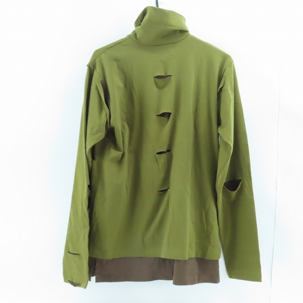 実際に弊社で買取させて頂いたmastermind JAPAN/マスターマインドジャパン レイヤード ハイネックカットソー ダメージ加工 MA-TS7-01の画像 1枚目