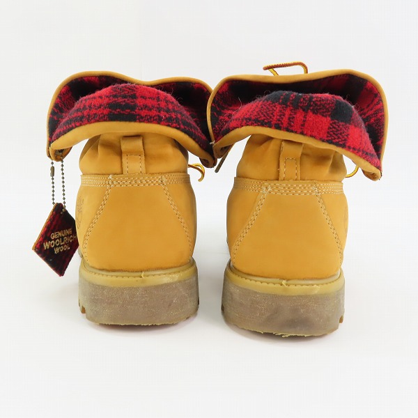 実際に弊社で買取させて頂いたTimberland×WOOLRICH/ティンバーランド×ウールリッチ ロールトップブーツ 36517/10Wの画像 1枚目