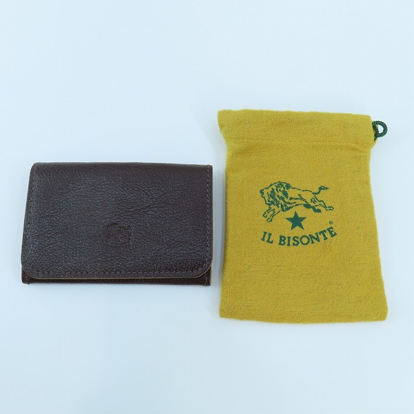 実際に弊社で買取させて頂いたIL BISONTE/イルビゾンテ レザー カードケース/名刺入れ/パスケースの画像 8枚目