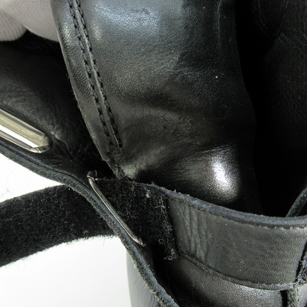 実際に弊社で買取させて頂いたKRISVANASSCHE/クリスヴァンアッシュ ベルクロ ハイカットスニーカー ブラック/42の画像 8枚目