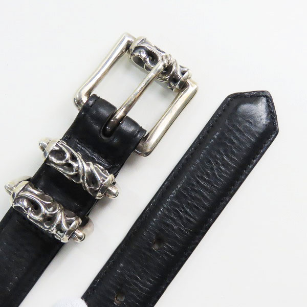 実際に弊社で買取させて頂いたCHROME HEARTS/クロムハーツ 3PCS/3ピース ローラーベルト/25の画像 1枚目