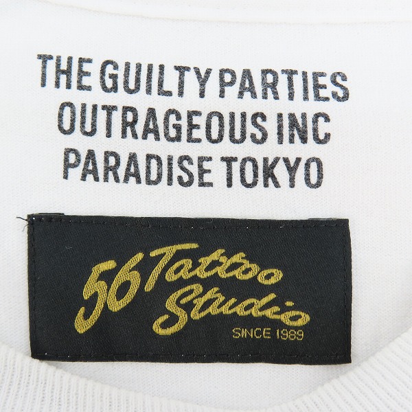 実際に弊社で買取させて頂いたWACKO MARIA×56 TATTOO STUDIO/ワコマリア×56 タトゥースタジオ CREW NECK LONG SLEEVE T-SHIRT 56TS-WM-LT01/Lの画像 2枚目