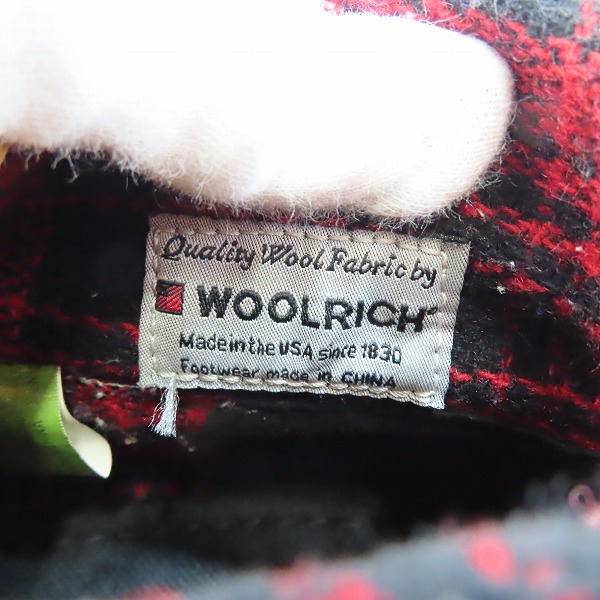 実際に弊社で買取させて頂いたTimberland×WOOLRICH/ティンバーランド×ウールリッチ ロールトップブーツ 36517/10Wの画像 5枚目