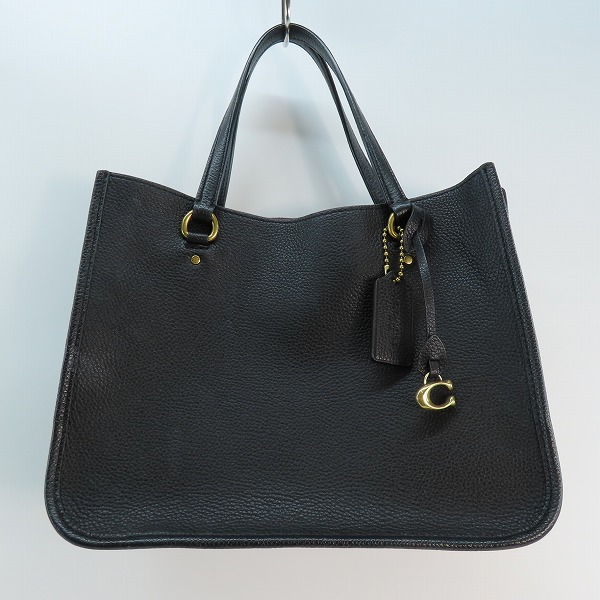 実際に弊社で買取させて頂いたCOACH/コーチ レザー トート ハンドバッグ/ショルダーバッグ ブラック C3460
