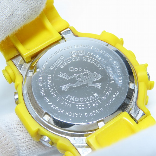 実際に弊社で買取させて頂いたG-SHOCK/Gショック 復刻版 FROGMAN/フロッグマン タフソーラー GF-8250-9JFの画像 3枚目