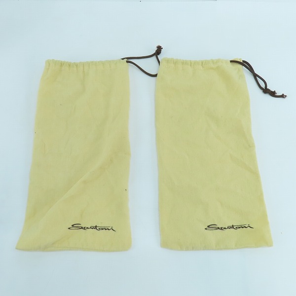 実際に弊社で買取させて頂いたSantoni/サントーニ 内羽根 ストレートチップ レザーシューズ 7.5の画像 8枚目