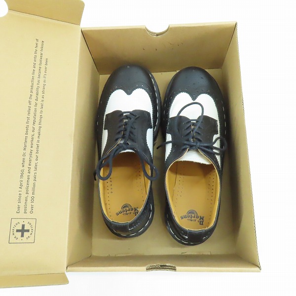 実際に弊社で買取させて頂いたDr.Martens/ドクターマーチン BROGUE SHOE BEX/WINGTIP レザー ウイングチップ/ドレスシューズ 10458001/UK7の画像 8枚目