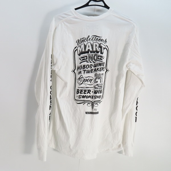 実際に弊社で買取させて頂いたNEIGHBORHOOD/ネイバーフッド 長袖カットソー/ホワイト/Sの画像 1枚目