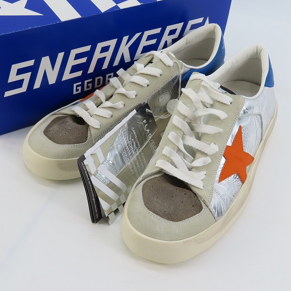 実際に弊社で買取させて頂いた【未使用】GOLDEN GOOSE/ゴールデングース STARDAN SILVER PRINTED スニーカー/42
