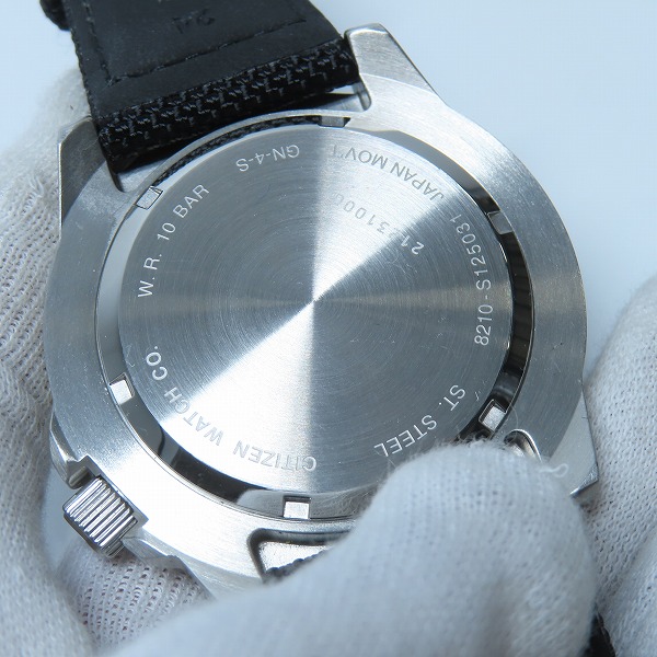 実際に弊社で買取させて頂いたCITIZEN/シチズン メカニカル フィールド オートマティック 腕時計 NJ2198-16Xの画像 3枚目
