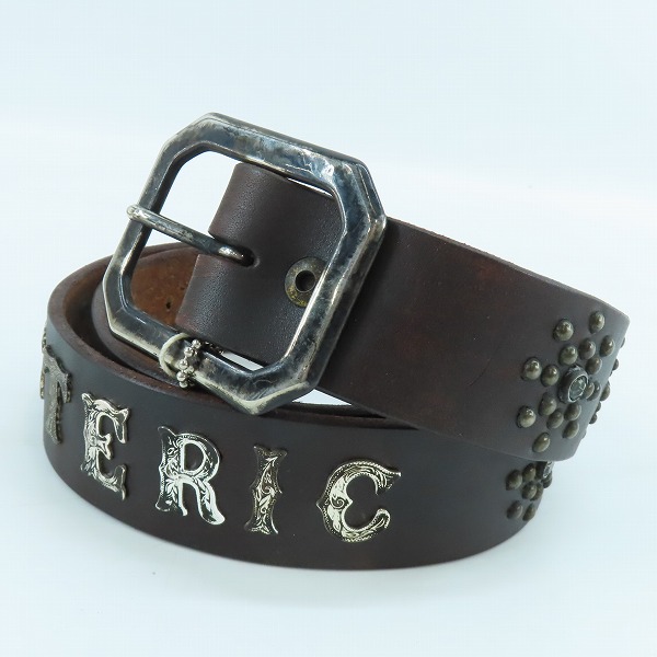 実際に弊社で買取させて頂いたHYSTERIC GLAMOUR×OLD STUD/ヒステリックグラマー×オールドスタッズ スタッズ レザー ベルト 0251QE03281