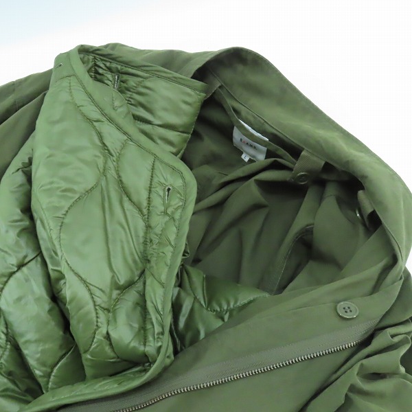 実際に弊社で買取させて頂いたBEAMS/ビームス オーバーサイズモッズコート 46-19-0010-147/Lの画像 5枚目