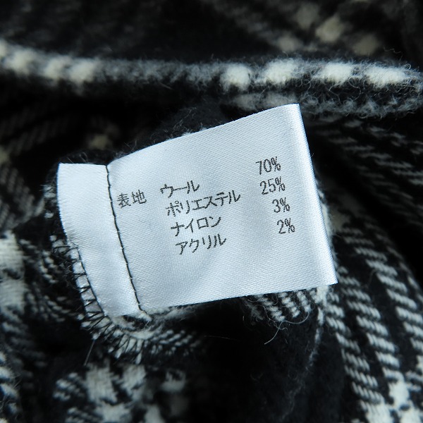 実際に弊社で買取させて頂いた【未使用】banal chic bizarre/バナルシックビザール チェック柄 シャツジャケット bcb-10a110 /1の画像 4枚目