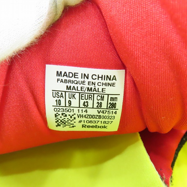 実際に弊社で買取させて頂いたReebok/リーボック INSTA PUMP FURY インスタポンプフューリー 復刻 V47514 28.0の画像 5枚目