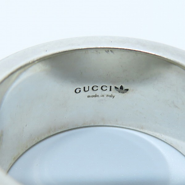 実際に弊社で買取させて頂いたGUCCI×adidas/グッチ×アディダス エングレービングリング 14 /13号の画像 7枚目
