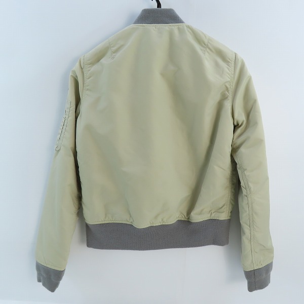 実際に弊社で買取させて頂いたSchott/ショット AMERICAN COLLEGE MA-1/フライトジャケット アイボリー系 3142046 /Mの画像 1枚目
