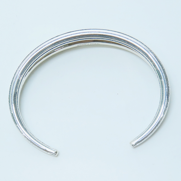 実際に弊社で買取させて頂いたBOTTEGA VENETA/ボッテガヴェネタ Ag925/シルバー925 グリーンエナメル カフバングル 708427 V5081の画像 5枚目