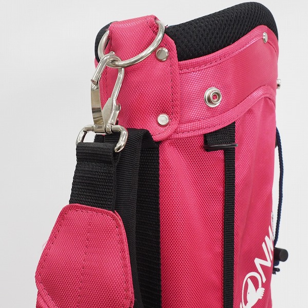 実際に弊社で買取させて頂いたHONMA/ホンマ CB-3316 7インチ 4分割 スタンド式キャディバッグ ピンクの画像 4枚目