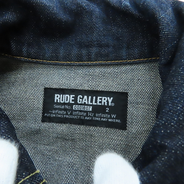 実際に弊社で買取させて頂いたRUDE GALLERY/ルードギャラリー デニムジャケット/2の画像 2枚目