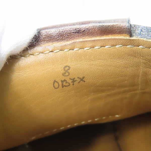 実際に弊社で買取させて頂いたBERLUTI/ベルルッティ カリグラフィプリント レザーローカットスニーカー グレー 0137/8の画像 5枚目