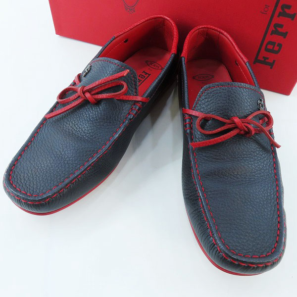 実際に弊社で買取させて頂いたTOD'S/トッズ for FERRARI ドライビングシューズ/6.5