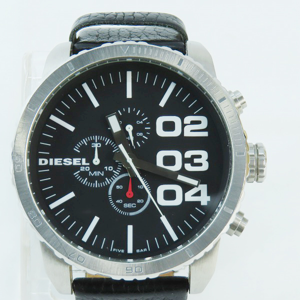 実際に弊社で買取させて頂いたDIESEL/ディーゼル クオーツ 黒文字盤 クロノグラフ 腕時計 DZ-4208【動作未確認】