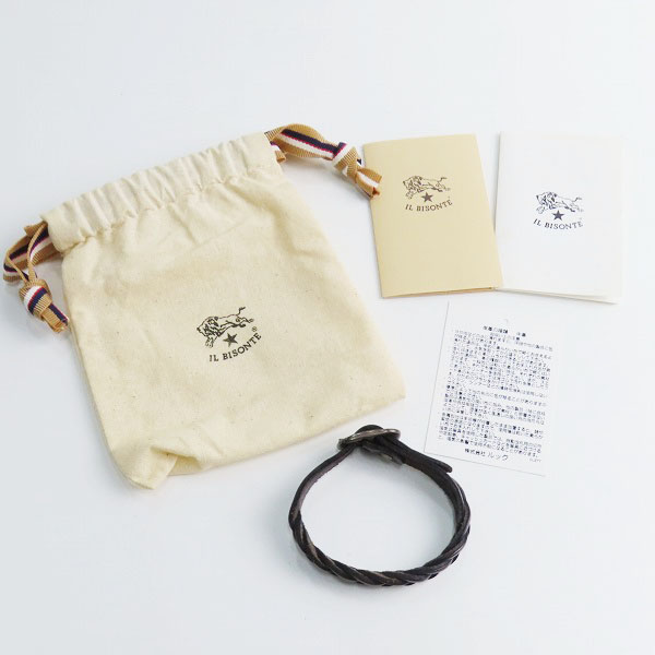 実際に弊社で買取させて頂いたIL BISONTE/イルビゾンテ レザーブレスレットの画像 9枚目