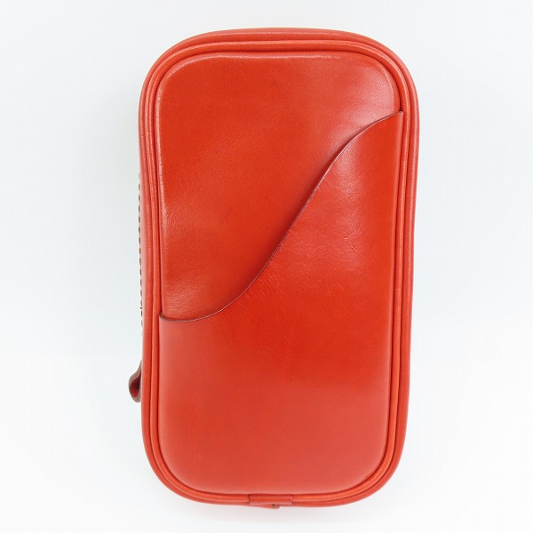 実際に弊社で買取させて頂いたHERZ/ヘルツ タテ型 ベルトポーチ レッド