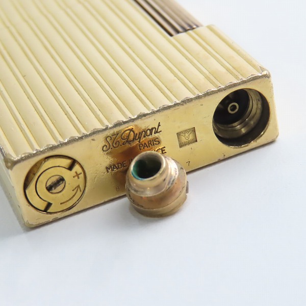 実際に弊社で買取させて頂いたS.T.Dupont/エステーデュポン GATSBY/ギャッツビー ガスライター ゴールドの画像 4枚目