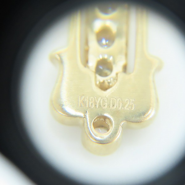 実際に弊社で買取させて頂いた【ギャラ付き】Loree Rodkin/ローリーロドキン K18 ダイヤモンド バチカンクロスペンダントの画像 4枚目