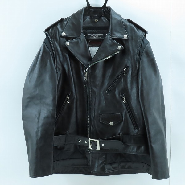 実際に弊社で買取させて頂いたacai×schott/サカイ×ショット 22AW Leather Blouson 2 サカイ ショット ライダース 22-02875M/3