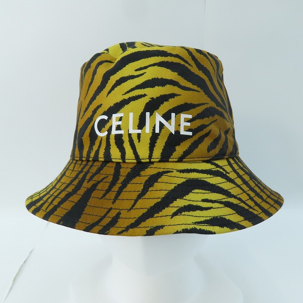 実際に弊社で買取させて頂いた【未使用/JPタグ】CELINE セリーヌ アニマル柄 バケットハット/帽子 2AU5B695Q/Lの画像 1枚目