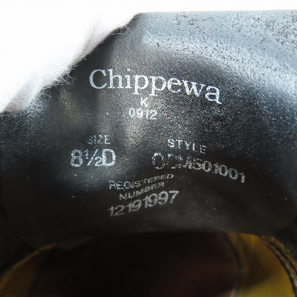 実際に弊社で買取させて頂いたCHIPPEWA/チペワ オックスフォード シューズ OCM305001/8.5Dの画像 5枚目