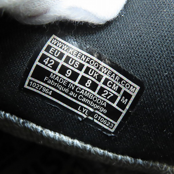 実際に弊社で買取させて頂いたKEEN/キーン JASPER II MOC WP ジャスパー ツー モック ウォータープルーフ 1027964 27.0の画像 5枚目