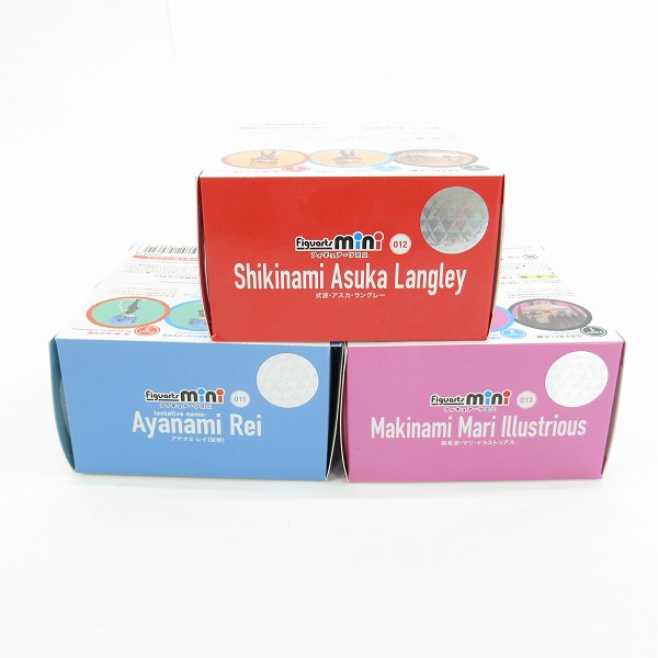 実際に弊社で買取させて頂いた【未開封】BANDAI/バンダイ Figuarts mini エヴァンゲリヲン新劇場版 アスカ/アヤナミ レイ（仮称）/マリ 3点セットの画像 4枚目