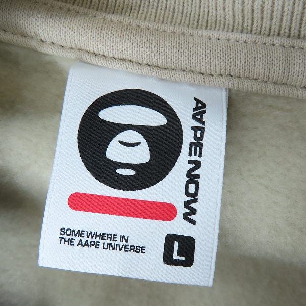 実際に弊社で買取させて頂いたA BATHING APE/アベイシングエイプ AAPE NOW SWEAT VARSITY JACKET AAPSWMA315XXL/Lの画像 2枚目