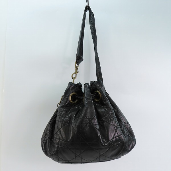 実際に弊社で買取させて頂いたChristian Dior/クリスチャンディオール ナッパレザー ワンショルダーバッグ　