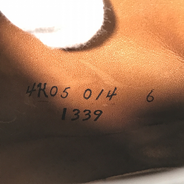 実際に弊社で買取させて頂いたAlden/オールデン コードバンレザー チャッカブーツ 1339/6の画像 5枚目